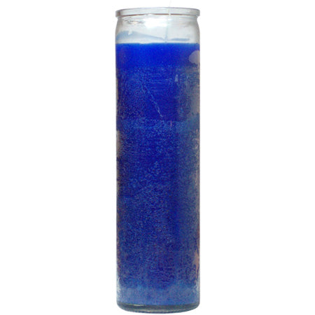 Blue Plain Candle